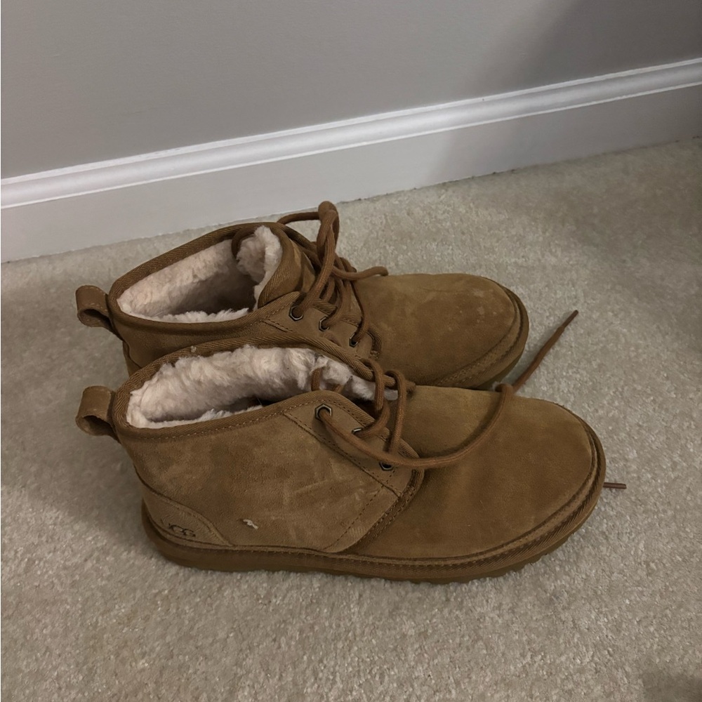 UGG Chestnut Suede Boots with Plush Lining